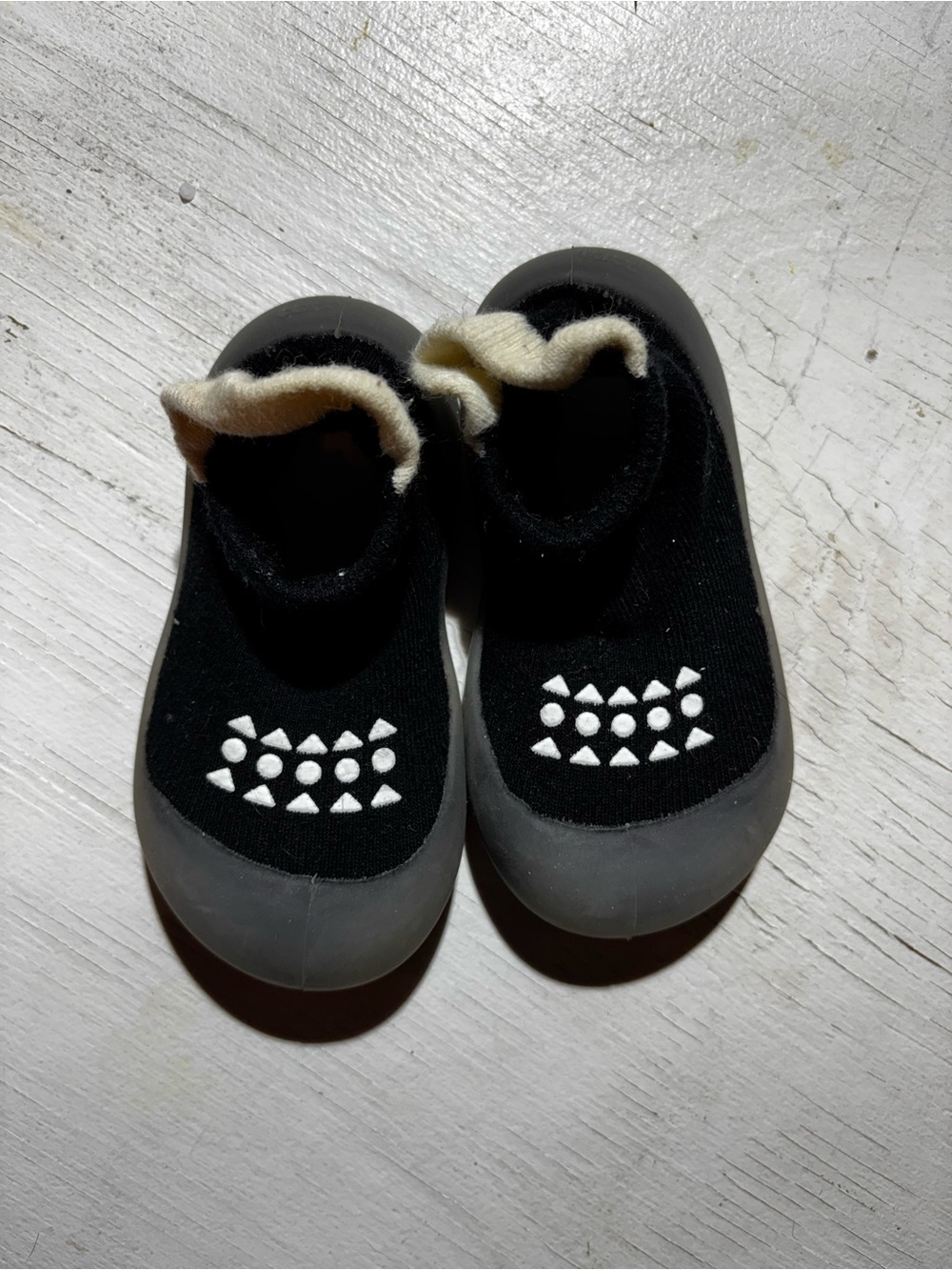 Kids Black Slip-On Shoes
